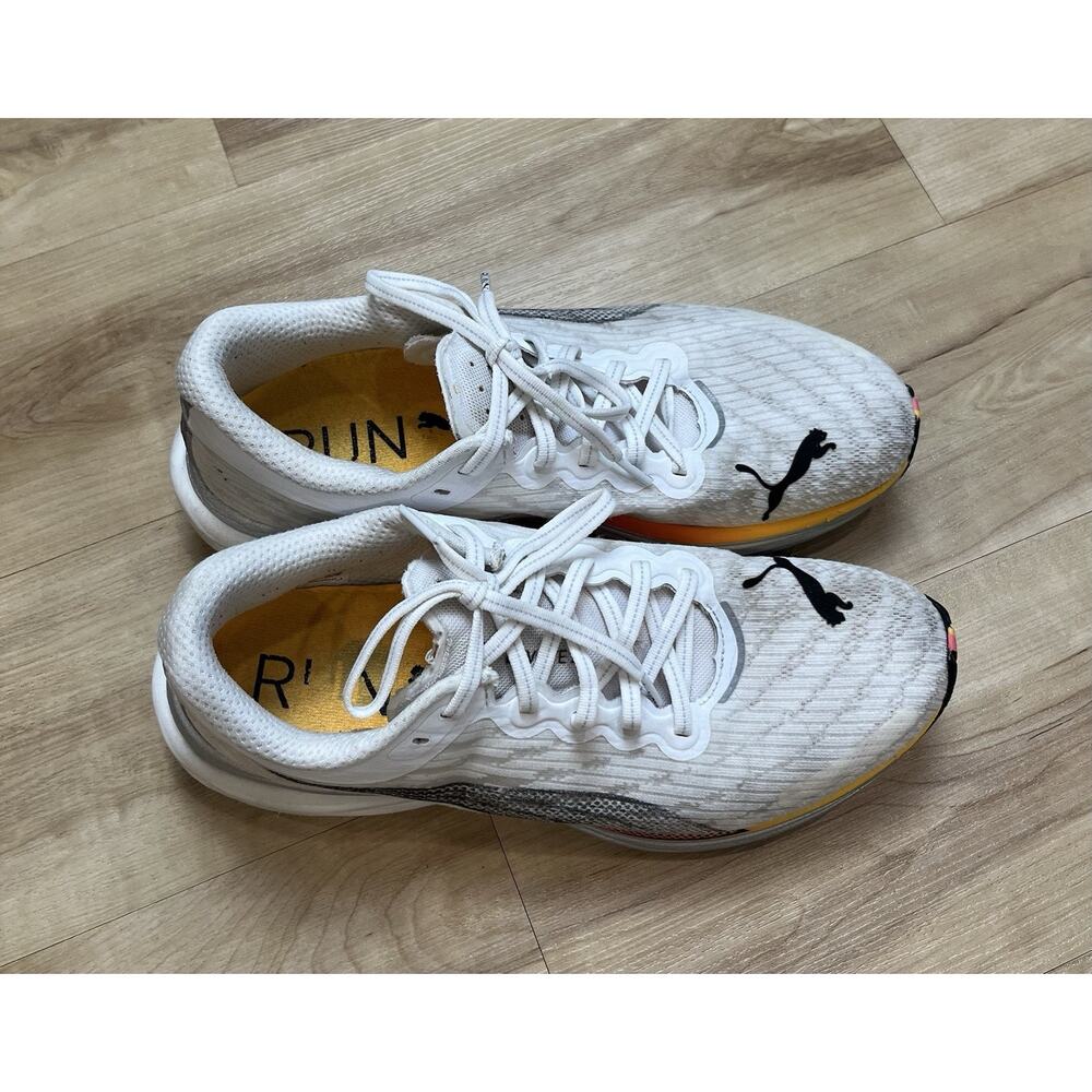Puma Deviate Nitro 2 White Sunset Glow Men’s Sz 10 - Picture 5 of 9